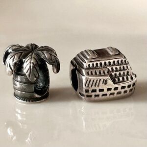 St. Thomas Sterling Silver Cruise Ship Charm Virgin Islands, Bead #2 in Photo